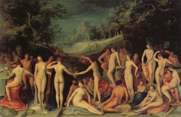 Karel van Mander Garden of Love oil painting image